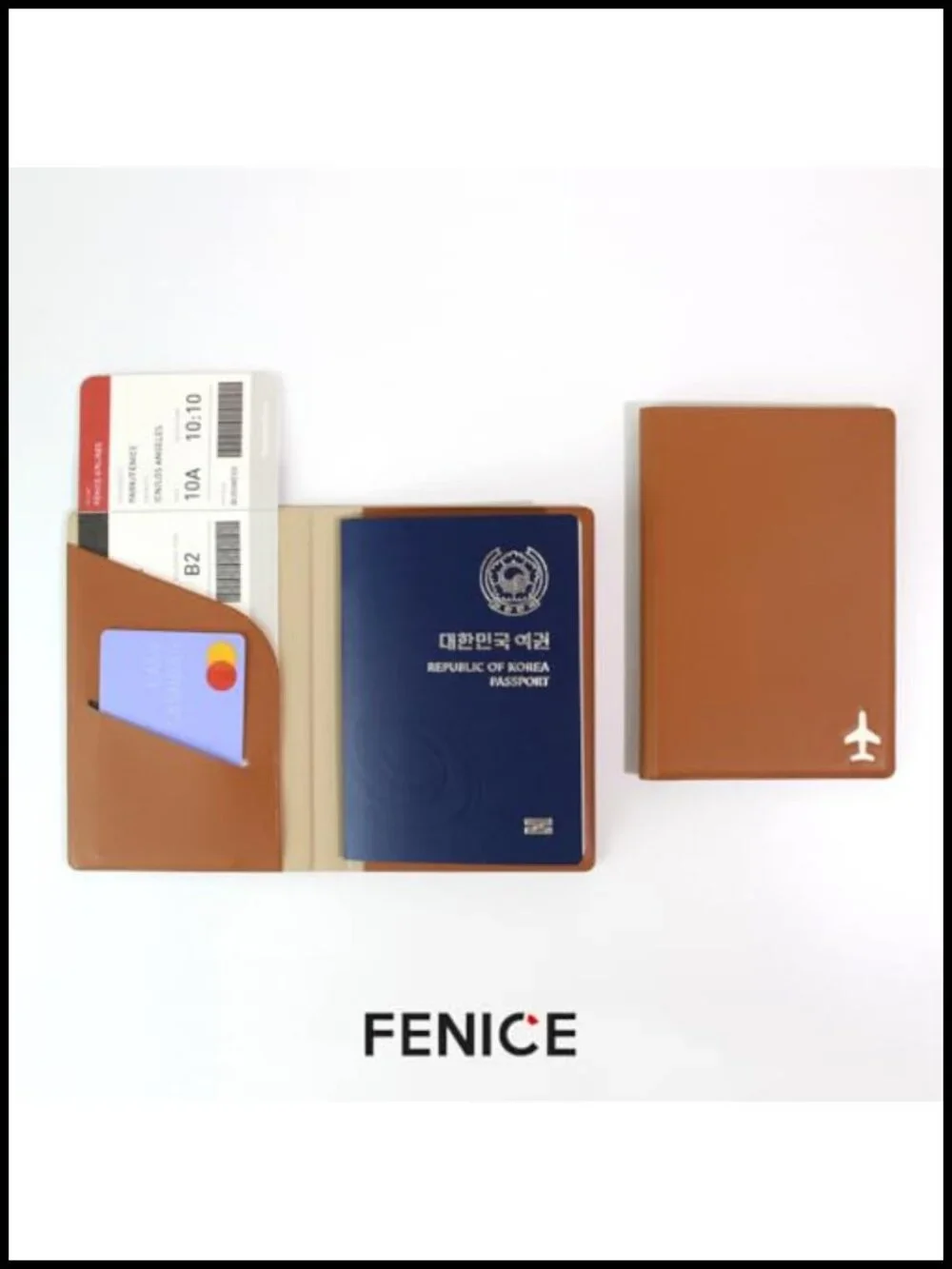 RFID Blocking Passport Holder with Card Slot Waterproof Vegan PU Leather Travel